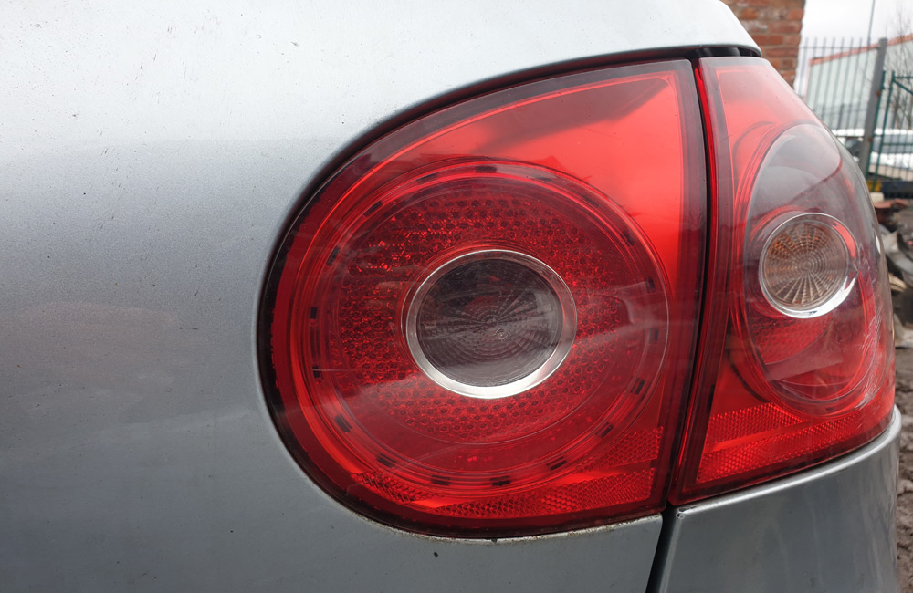 VW Golf SE TDI Rear light on tailgate driver side rear